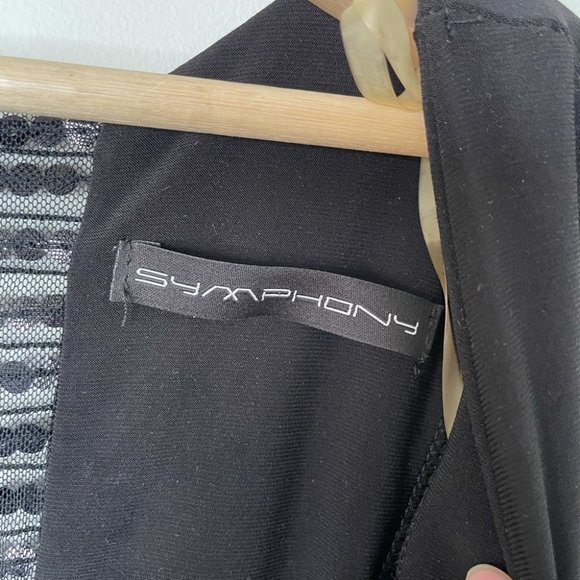 Symphony black mini sparkly medium dress - Picture 5 of 11